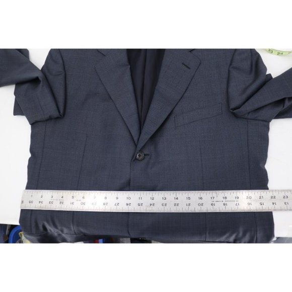 Ermenegildo Zegna sport coat Mens 42R Su Misura Trofeo‎ three button blue wool - Picture 8 of 13